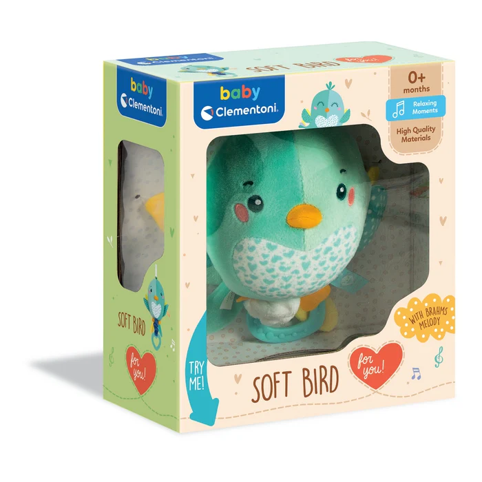 اسباب بازی پرنده کوچک مخملی موزیکال (Soft Bird Musical Plush)